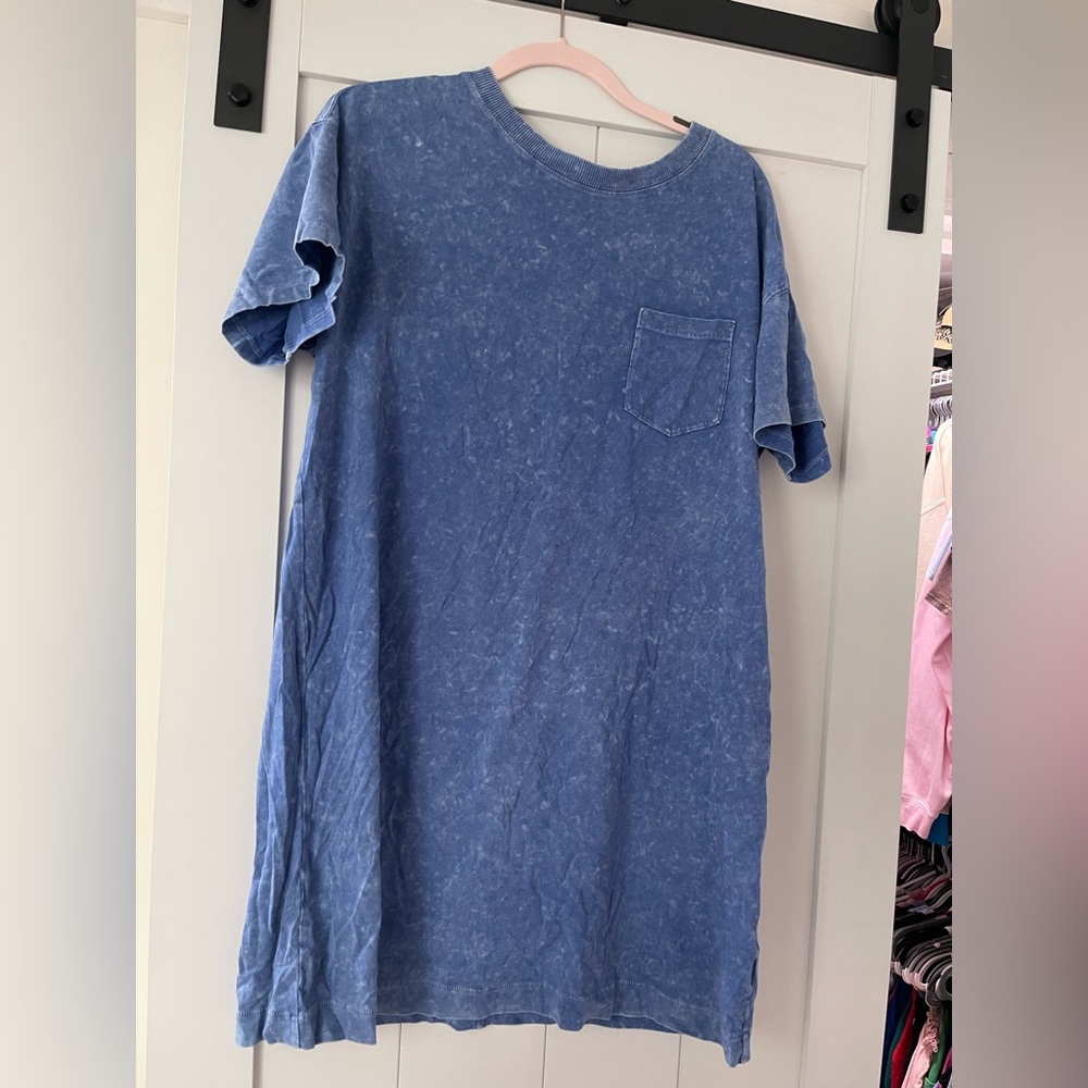 Blue T-Shirt Dress